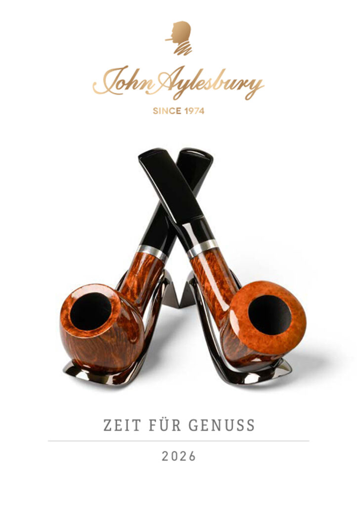 das Titelblatt für den Pfeifen Teil des 2026 John Aylesbury Katalogs