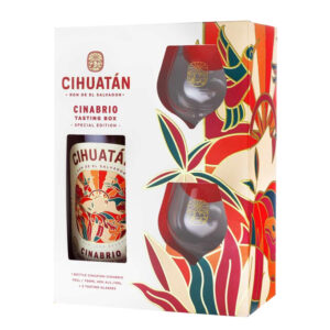 Cihuatan Cinabrio Rum Geschenkset mit 2 Gläsern 0,7l