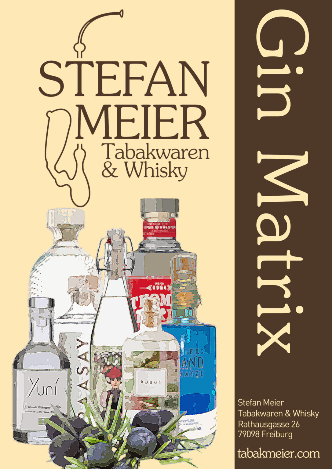 Gin Matrix & Cocktail Rezepte - Tabakmeier Freiburg Zigarren Pfeifen ...