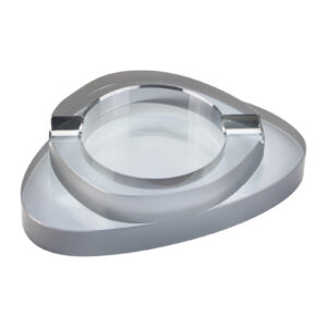 Zigarrenascher Kristallglas oval
